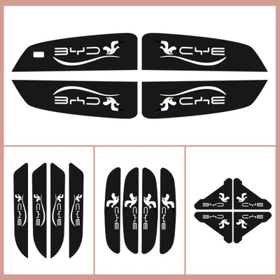 Sticker, Handle and Door Corner | Qapı və bamper qoruyucu zolaqlar - black-door-bowl-handle-door-door-corner-16-piece-set