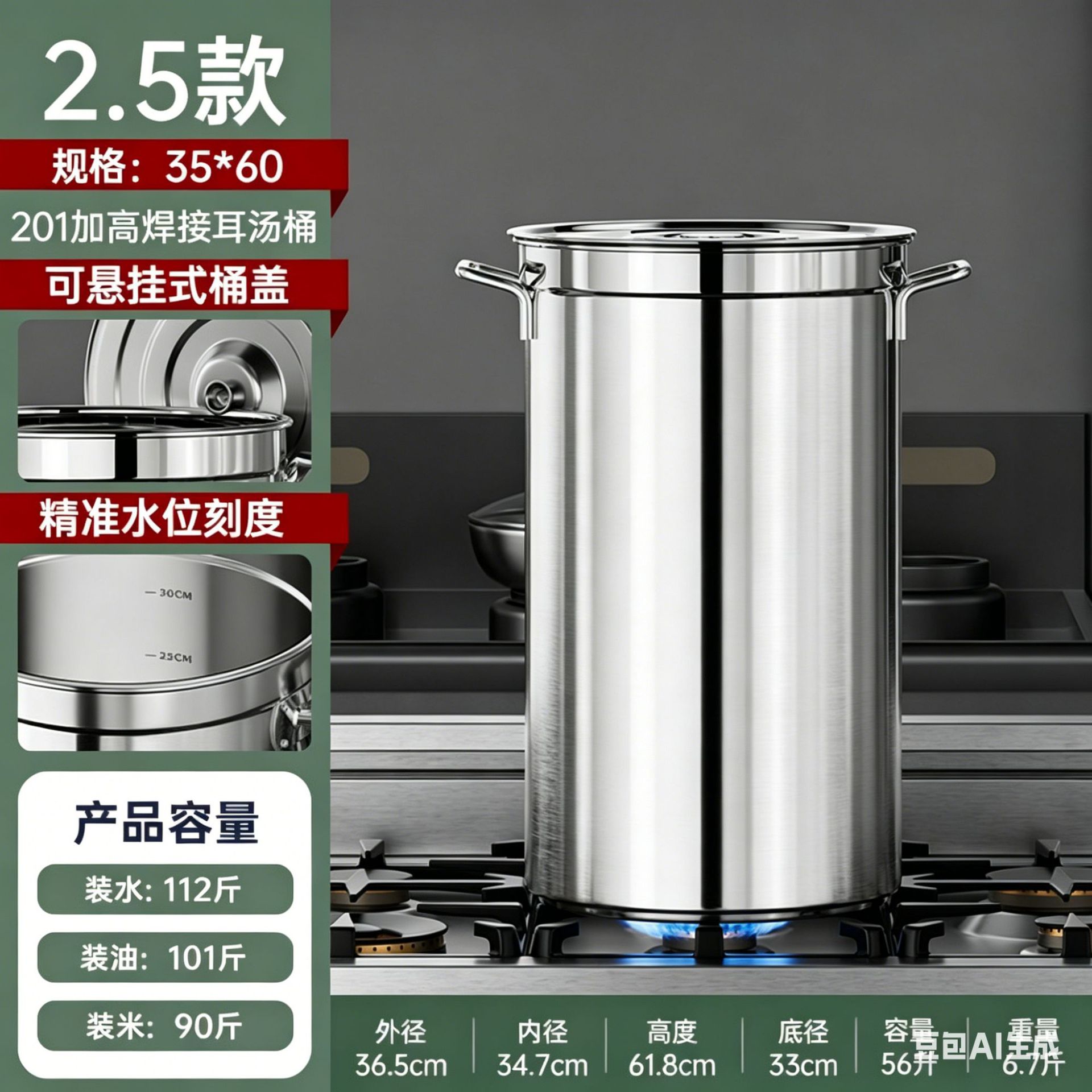 超厚加高款-35*50桶