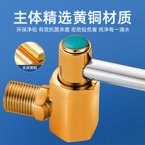 Kitchen semi-automatic range faucet swing faucet full copper swivel arm, suitable for hotel range and chef's use