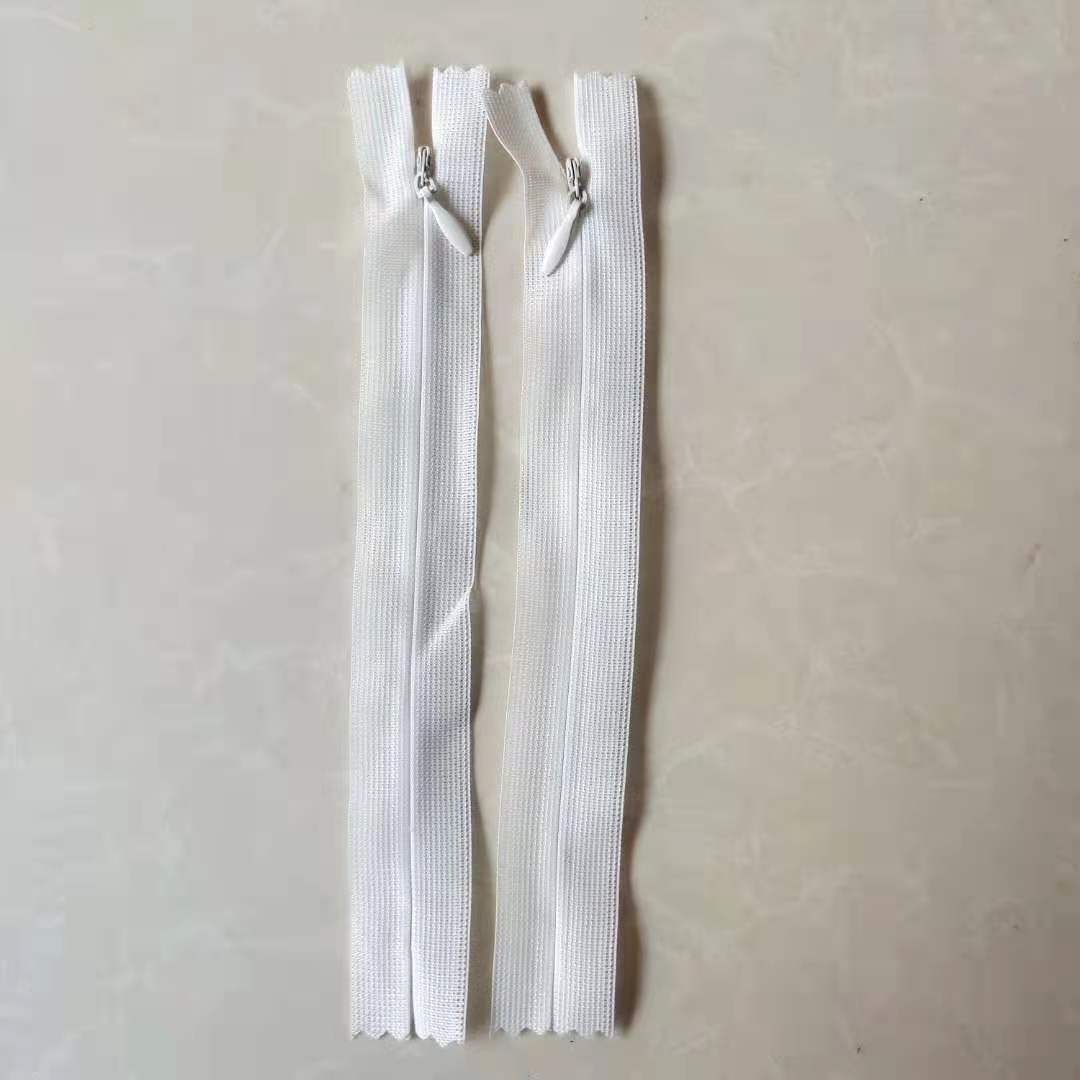 厂家现货批发 3号隐形拉链 白色黑彩色拉链 家纺玩具抱枕裙子拉链