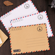 信封可邮寄复古创意情书文艺牛皮纸信纸信封套装明信片信封
