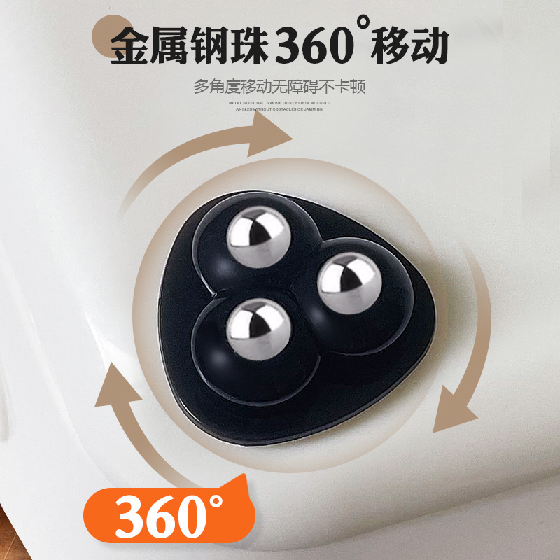 新しいユニバーサルホイール家庭用 3 ボールパンチフリー耐摩耗性耐荷重サイレント家庭用ハードウェアアクセサリー小型プーリー|undefined