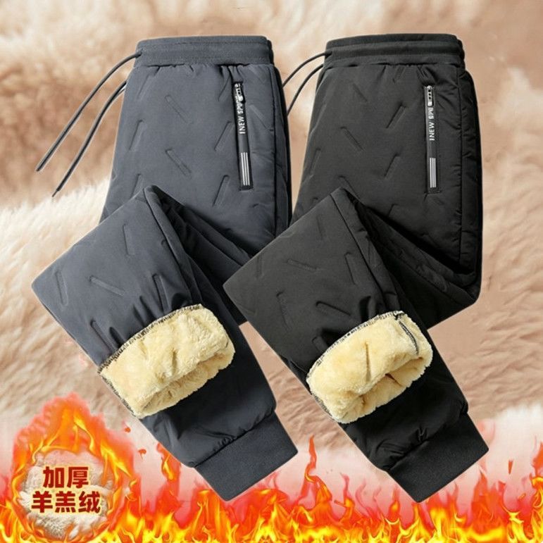 Men's 2026 Winter New Style Fleece-lined Warm and Cold-proof Casual Pants (Export Style)