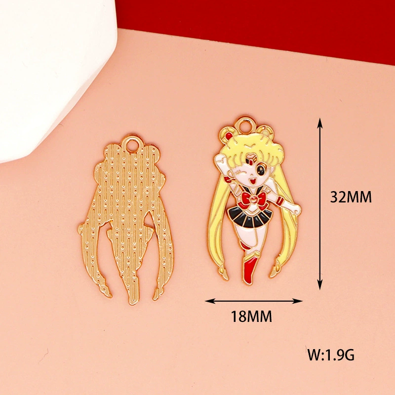 Металлическая подвеска-талисман Sailor Moon S1, сплав с эмалью, легкая, 10 вариантов дизайна