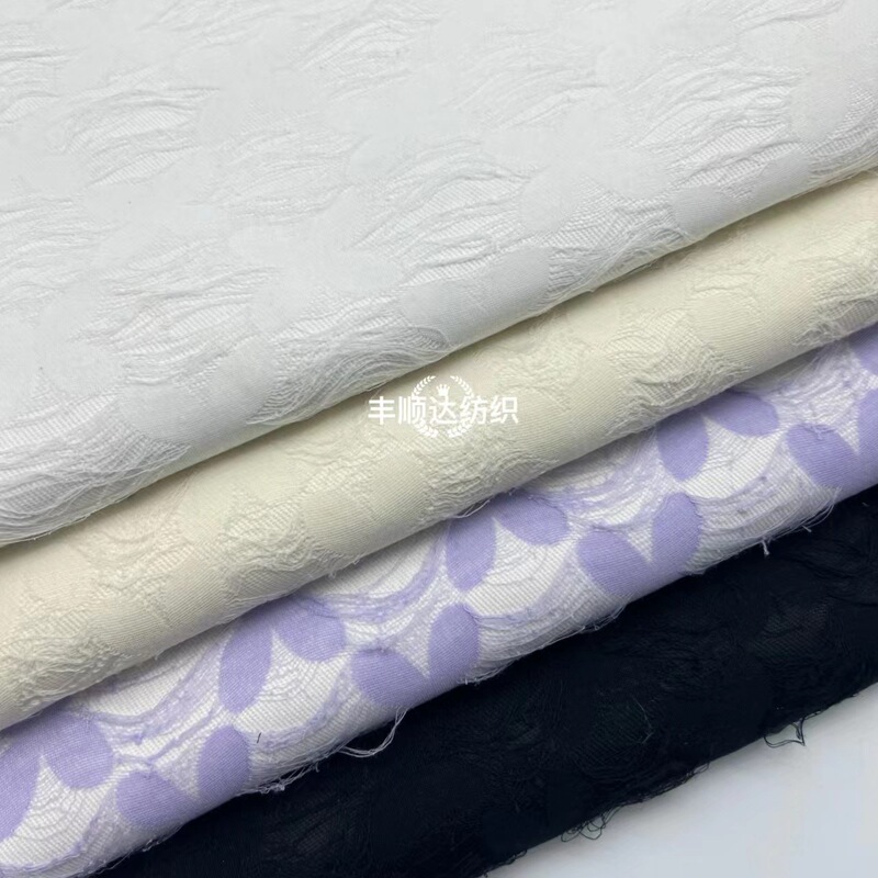 Lace Four-leaf Clover Denim Fabric Pants Clothes Outwear Skirt Luggage Shoe Materials Clothing Fabric Wholesale