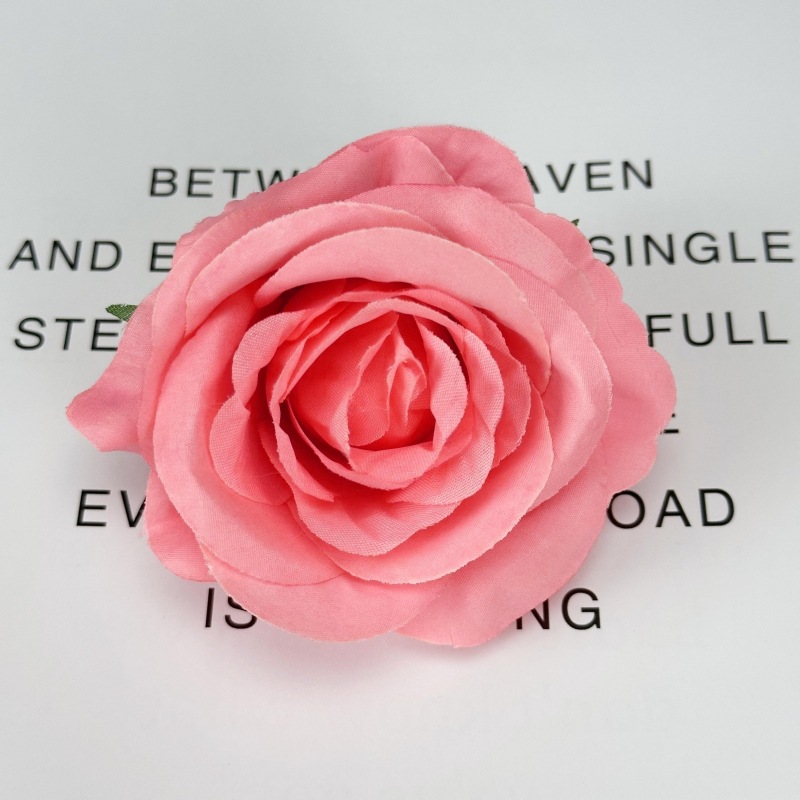 Rosa artificial flor cabeza boda hogar Fondo pared decoración flor artificial multicolor corsage transfronterizo flor falsa en stock venta al por mayor
