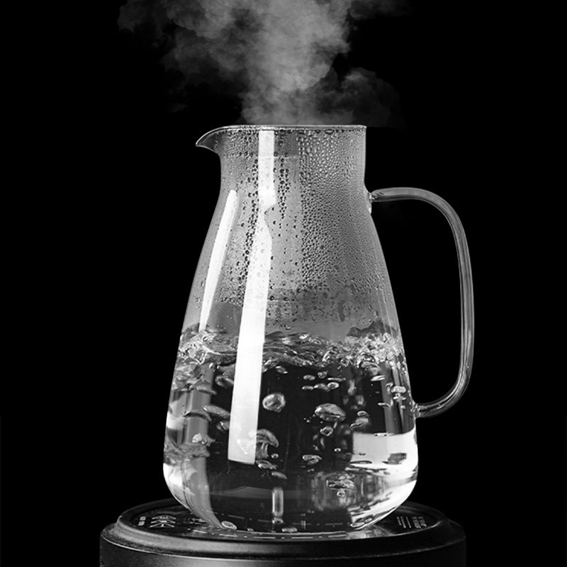 玻璃冷水壶凉水壶家用耐高温凉水杯耐热防爆大容量凉白开茶壶套装|undefined