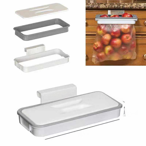 Wall-mounted trash holder kitchen trash bin Attach-A-Trash kitchen trash rack under cabinet trash bin