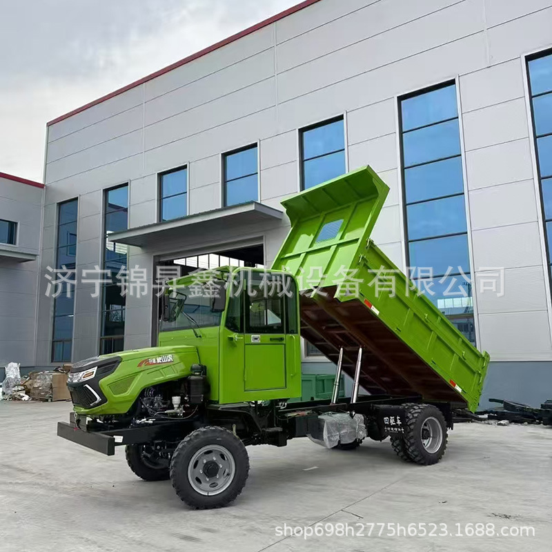 源头厂家柴油四驱农用车单缸多缸四不像车山地果园拉货自卸运输车
