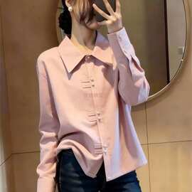 漂亮好看上衣女2026年春季新款法式设计感小众时尚气质长袖