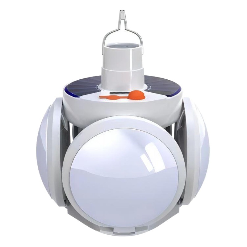 Luz de fútbol solar al aire libre bombilla led luz solar camping puesto luz noche mercado puesto luz ahorro de energía Luz