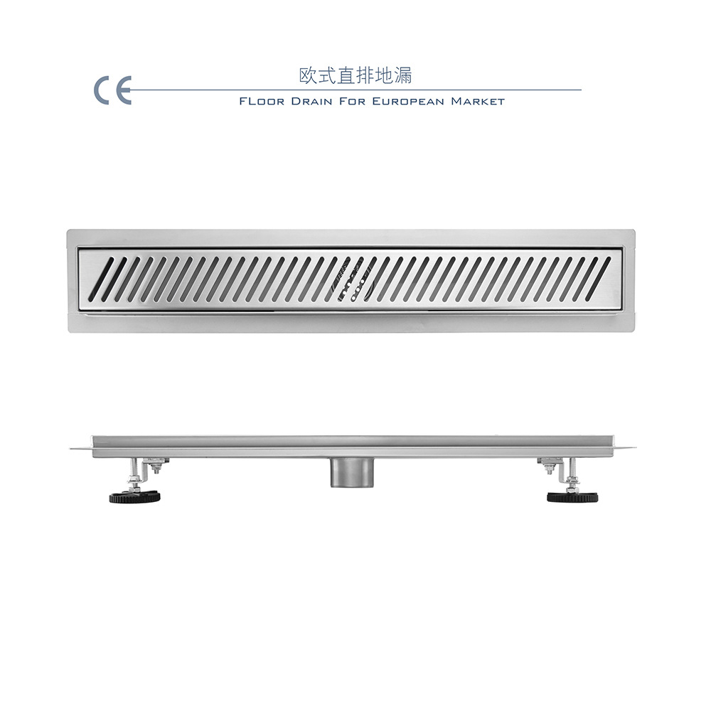 同层排水地漏欧式不锈钢304侧排快速排水大排量酒店家用浴室CE