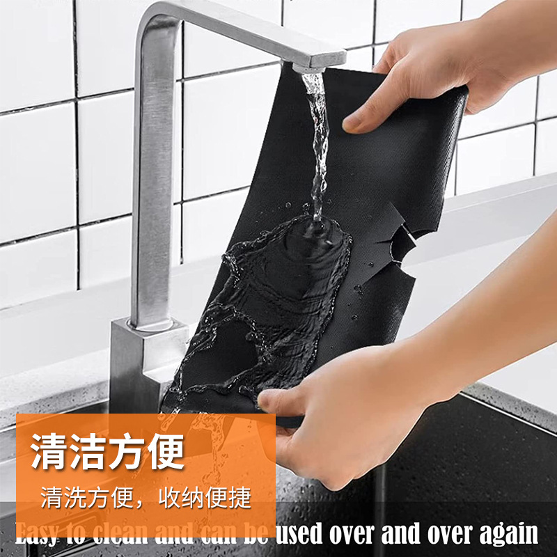 Almohadilla para estufa de gas de teflón Almohadilla protectora para estufa engrosada Almohadilla para tapa de estufa a prueba de combustible Almohadilla para estufa de gas antiadherente resistente a altas temperaturas