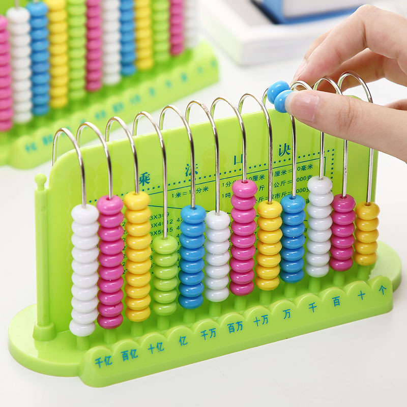 Primary school twelve-line counter, abacus arithmetic teaching aids, counting beads, mathematics puzzle, early education stationery