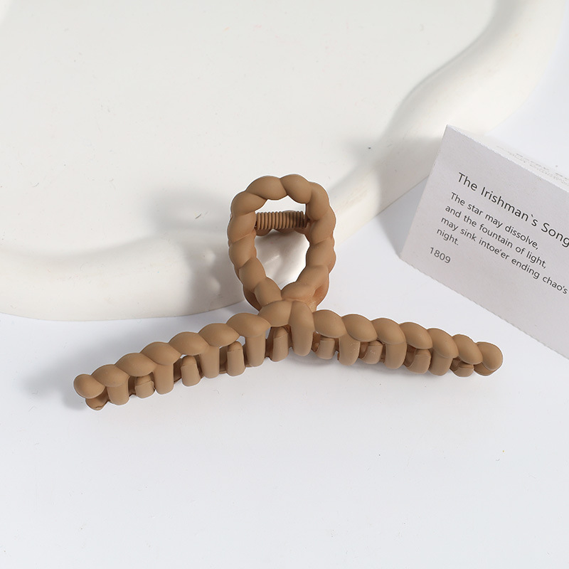 Amazon Venta caliente Frosted clip grande geométrica trasera horquilla elegante temperamento tiburón clip de alto grado tocado