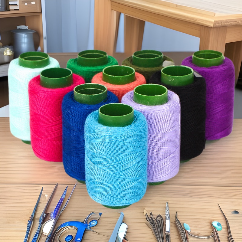 Factory Direct Sales Small Roll 302 Sewing Thread, Black and White Polyester Thread for Hand Sewing, Colorful High-Quality Sewing Machine Thread