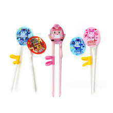 韩国进口宝宝学习筷Poli珀利儿童指环训练筷吃饭练习辅助筷子