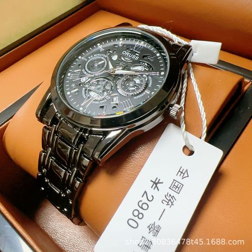 Watch dropshipping men's watch waterproof men's watch steel band watch calendar quartz watch steel band watch factory direct sale