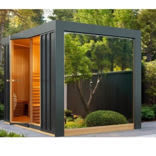 Outdoor Deluxe Bathroom Shower Room with Sauna Combination Shower and Sauna