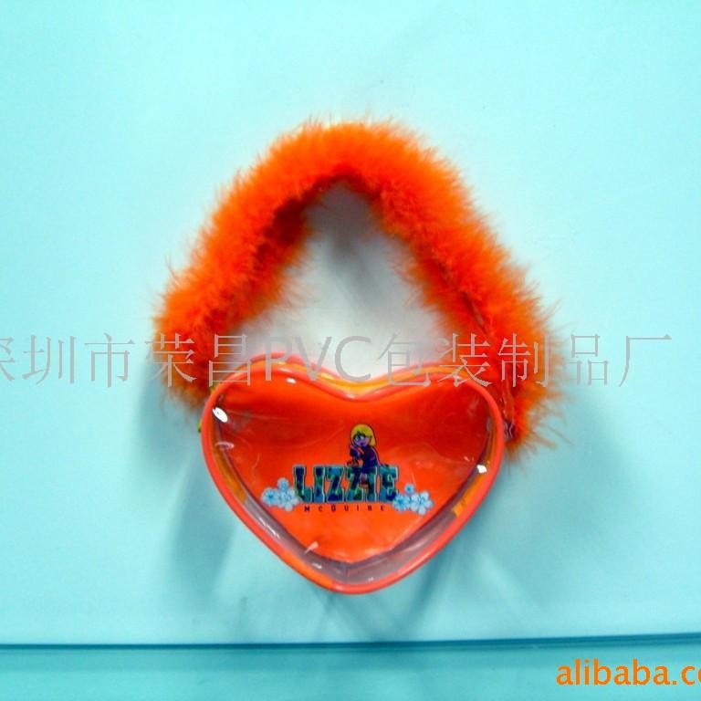 深圳pvc工艺品袋 深圳PVC饰品袋 带花高级袋子礼盒