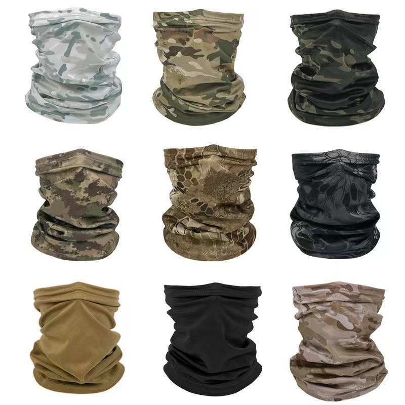 Yiwu Breathable Sun Protection Mesh Headscarf Neck Gaiter Outdoor Fishing Magic Face Mask Neck Cover Cycling Mask Sports Headgear