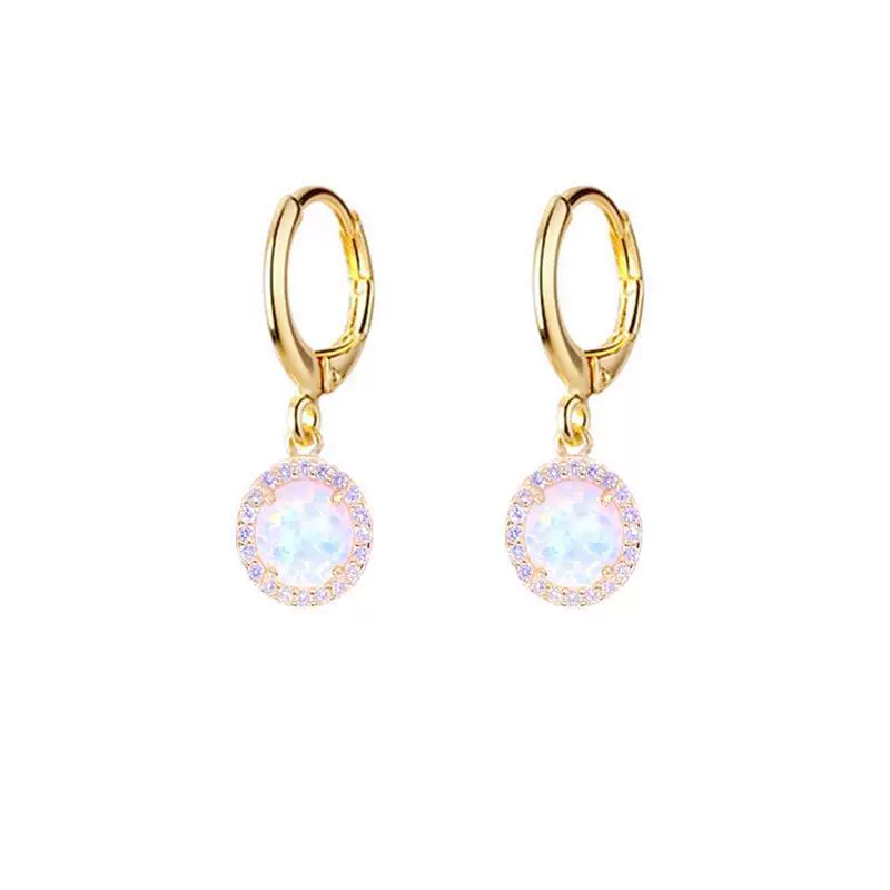 Золотые модные серьги, Amazon, образец серебро 925, инкрустация diamonds, оптовая продажа