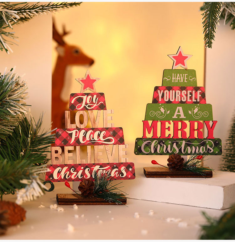 Christmas Tree Shape English Alphabet Desktop Decoration Wholesale Nihaojewelry display picture 4