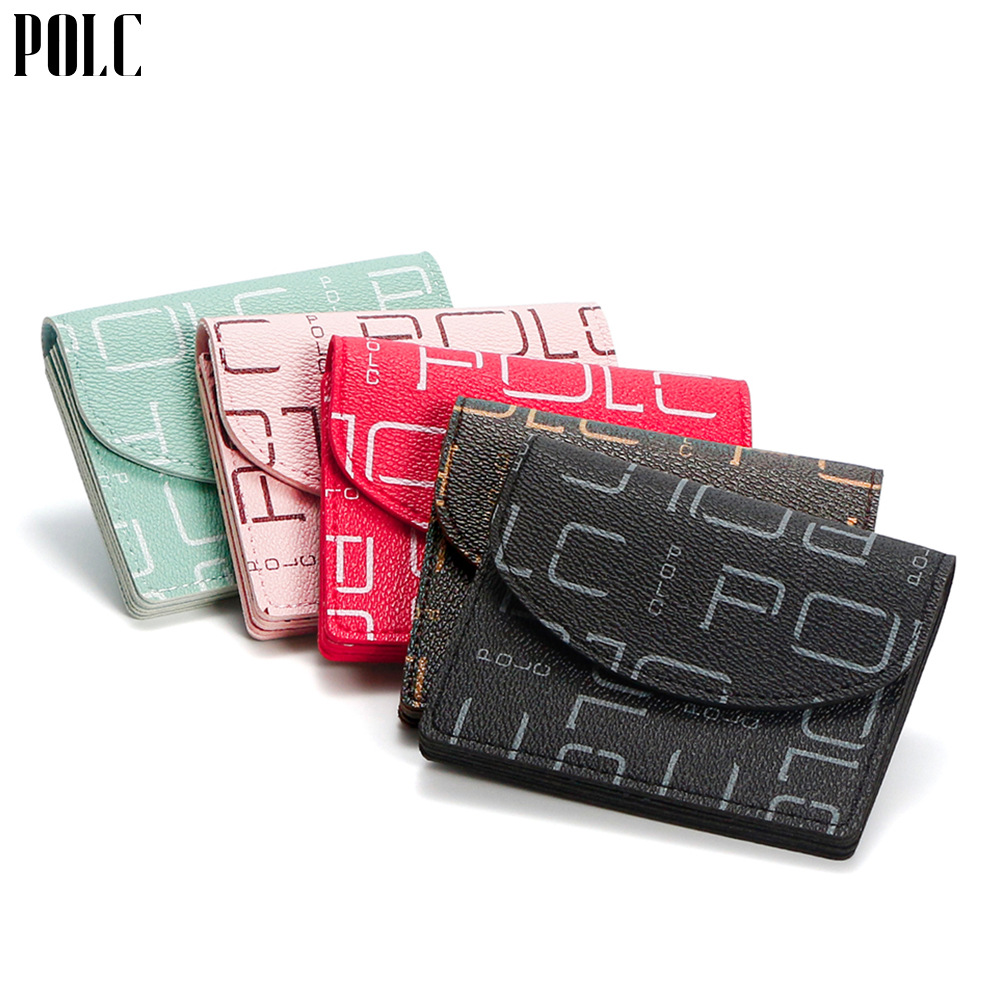POLC nuevo paquete de tarjetas, monedero transfronterizo para mujer, versión coreana del paquete de tarjetas multifuncional compacto de alta gama, monedero al por mayor