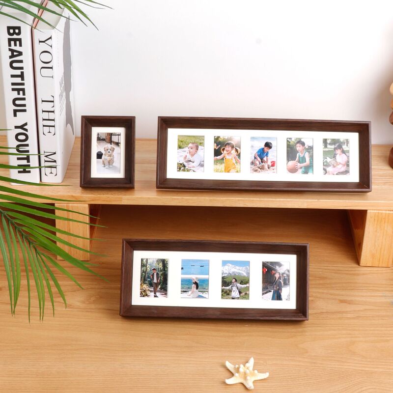 3inch Polaroid Wooden Photo Frame Display Stand 2X3 4X5 6X6 Multi-Grid Display Frame DIY Couple Children's Growth Photo Frame 3inch Polaroid Wooden Photo Frame Display Stand 2X3 4X5 6X6 Multi-Grid Display Frame DIY Couple Children's Growth Photo Frame