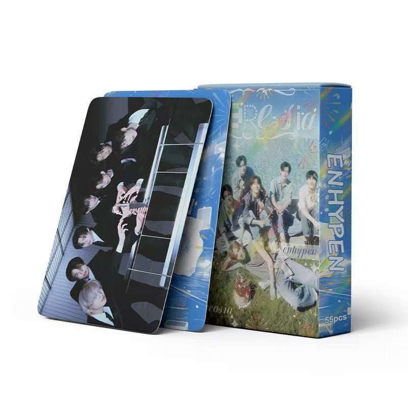Cadena total, una gran cantidad de stock, 55 hojas de tinta BT SK IVE ATEEZ KPOP, estrellas coreanas alrededor de LOMO