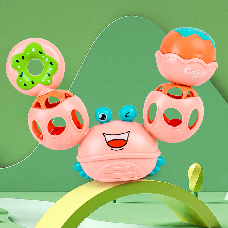 HC106A [Pink] Crab Bite Crab Ring