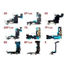 适用iphone 6S 7 8 7P X XS XR 11 12 12PRO 尾插排线 充电线接口