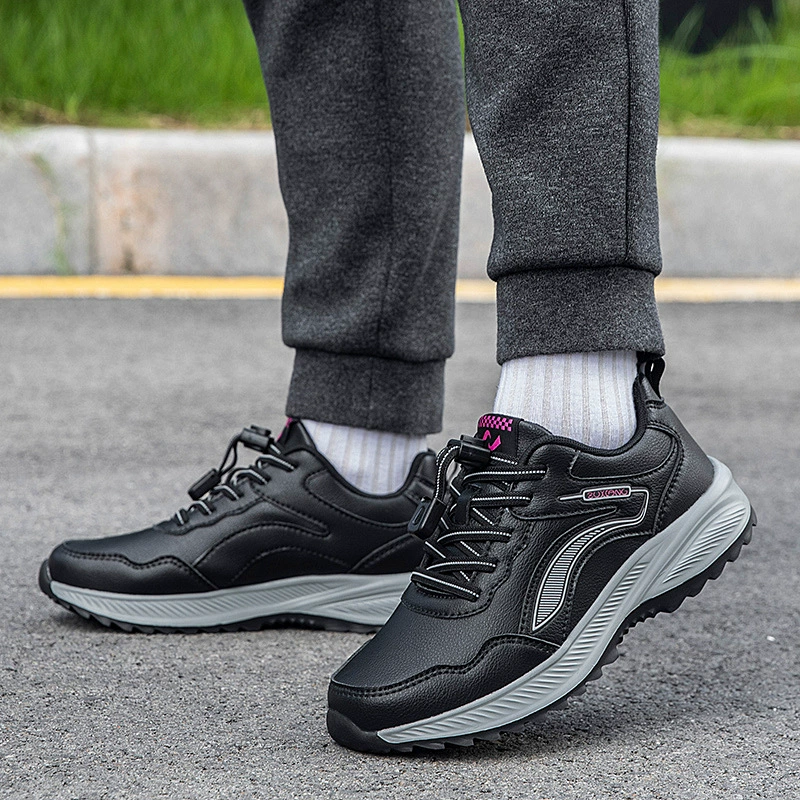 Мама обувь весенняя и осенняя кожаная модная повседневная обувь среднего и пожилого возраста обувь для ходьбы на мягкой подошве легкая спортивная обувь для пожилых людей обувь