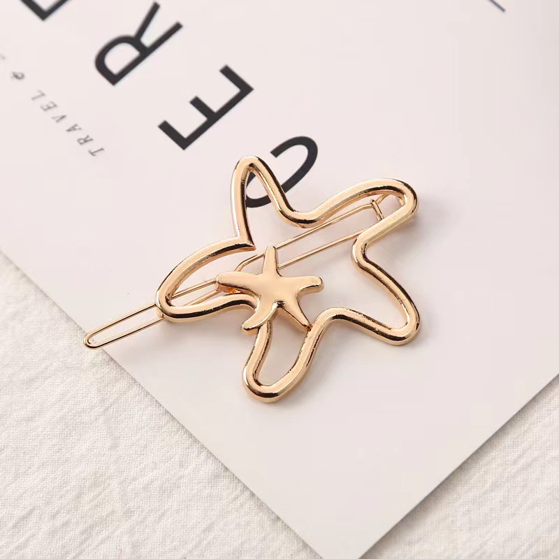 Simple Style Geometric Moon Bow Knot Alloy Plating Hair Clip display picture 3