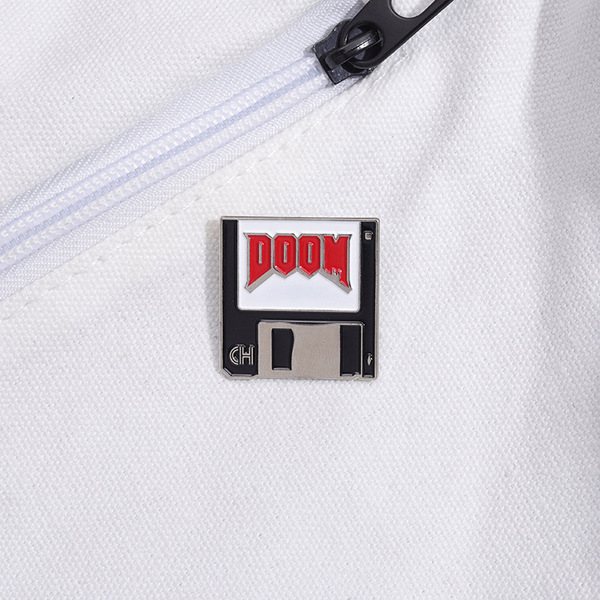 Cartoon creative brooch with letters