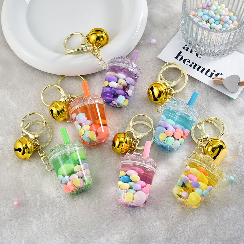 53g Weight Bag Pendant, Keychain Classification Cartoon Style Cup Arylic Unisex Bag Pendant Keychain