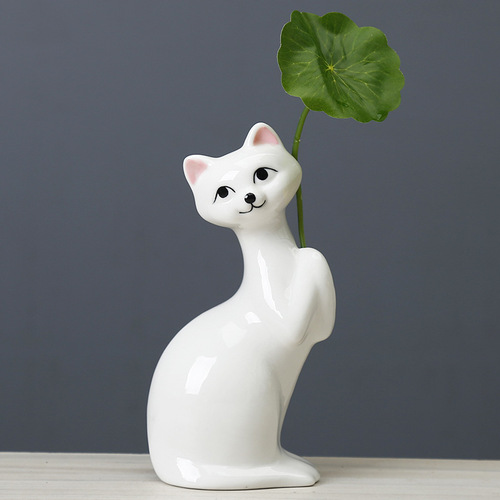 Wholesale cross-border e-commerce creative Nordic ceramic vase ornaments living room home decoration desktop mini flower dryer