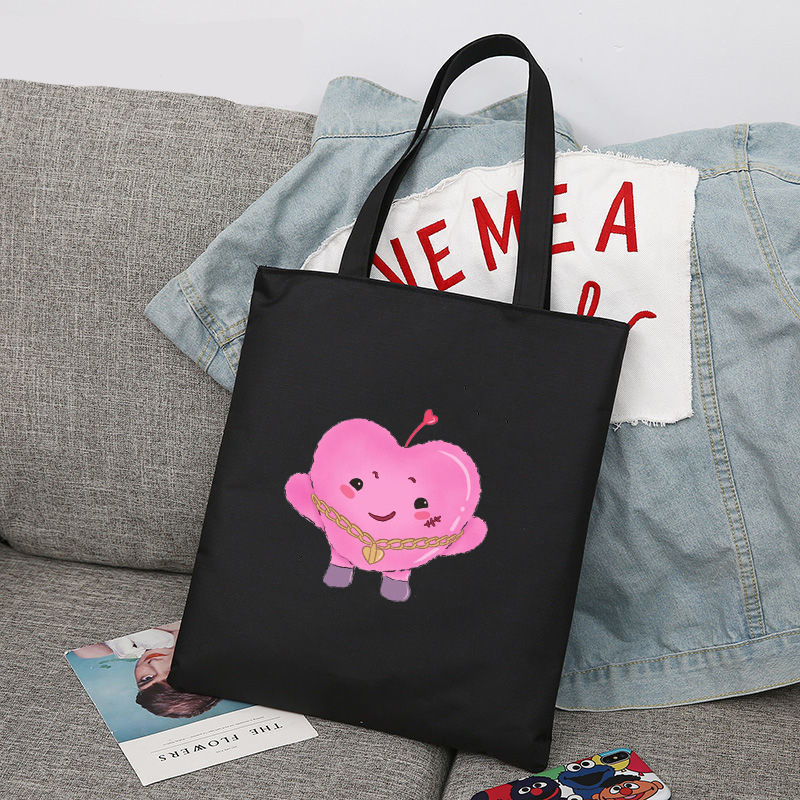 Niños calmados maxident periférico impreso lienzo bolso de hombro estudiante bolsa de compras portátil comercio exterior global