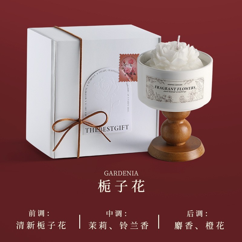 ツバキの花香薫ろうそく礼箱結婚お土産高級誕生日プレゼント大豆ワックス香薫雰囲気感置物|undefined