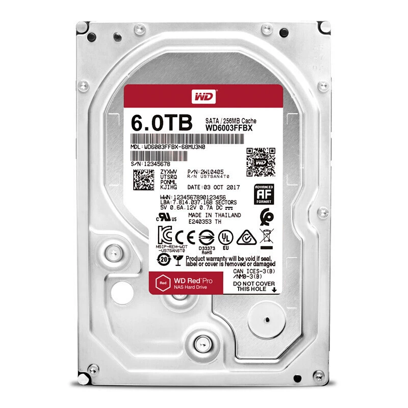 Жесткий диск для сетевого хранилища Western Digital (WD) Red PRO 2/4/6/8/10/16/18/20/22 ТБ