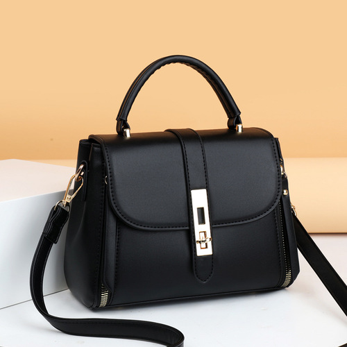 Bags for women  new retro fashion shoulder bag soft leather middle-aged portable crossbody bag ladies bag wholesale trend