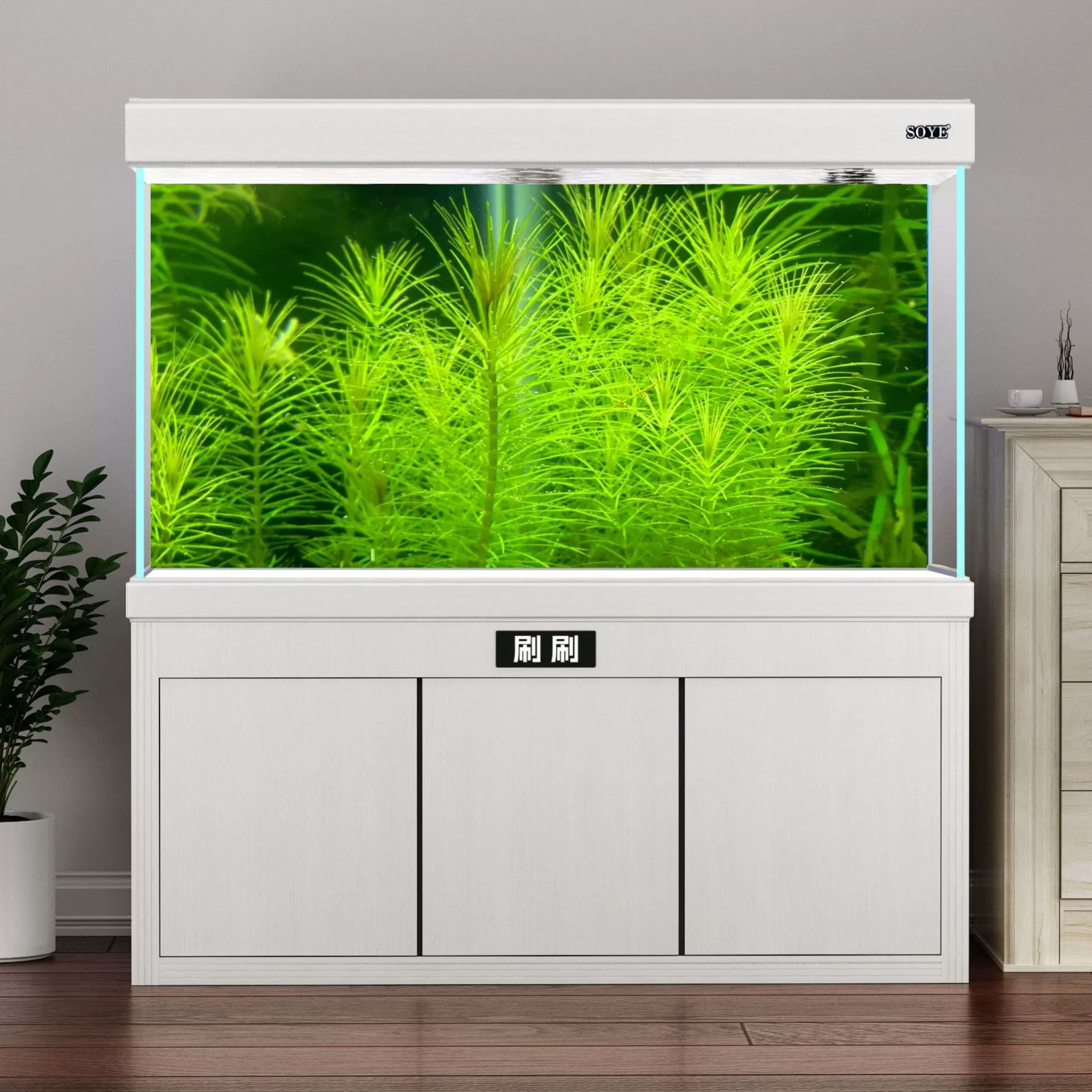 Аквариум, наклейка, трёхмерные декорации, 3D