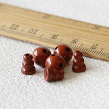 鸡肝石 红竹石 红石三通 手链手串配件DIY饰品