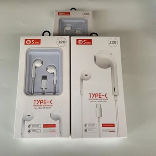 oos J28 stereo mobile phone wire-controlled headset for Android flat-Port TC headset