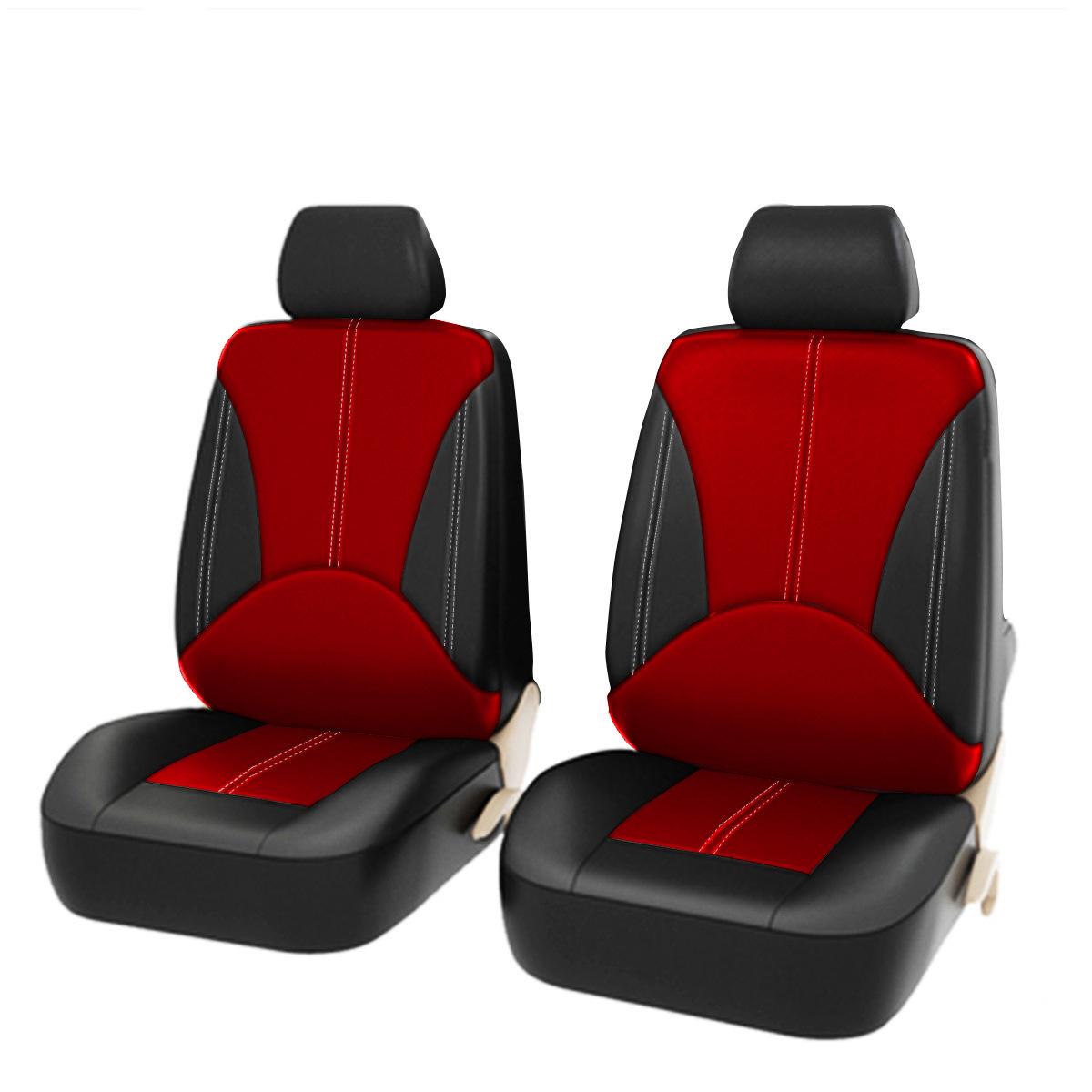 Source Factory Pu Spliced Leather Car Seat Covers for Export, Amazon Cross-Border Exclusive Supply, Universal for Automobiles, Waterproof and Dustproof