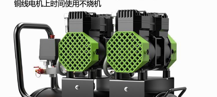 Oil-free silent air compressor, small 220v portable woodworking air pump, high-pressure air pump, practical air compressor