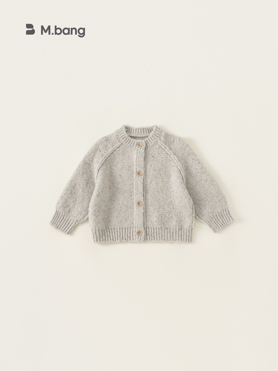 Bangchoan ropa infantil de niñas de punto Cardigan de otoño ropa de bebé de manga larga suéter suave 2026 ropa infantil