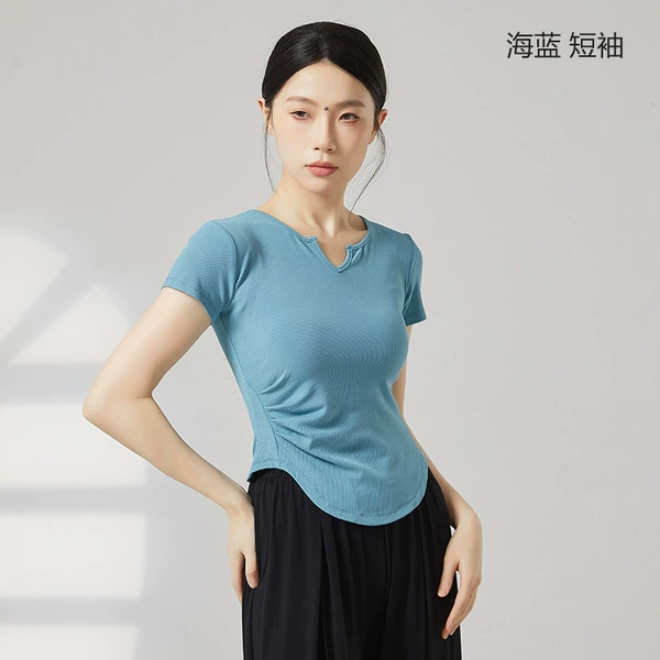 Sea blue short sleeve