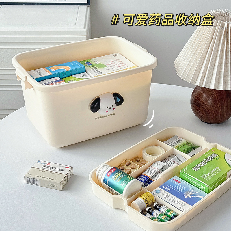 薬箱薬収納ボックスポータブル大容量子供用薬箱薬箱家庭用多層救急箱|undefined