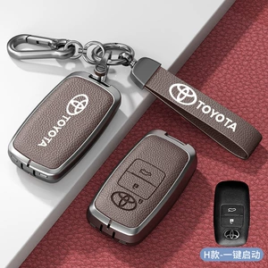 Toyota Perodua açar örtüyü, metal qabıqlı uzaqdan idarəetmə açar çantası